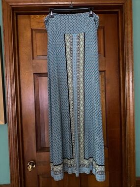 Max Edition Blue & Yellow Patterned Maxi Dress